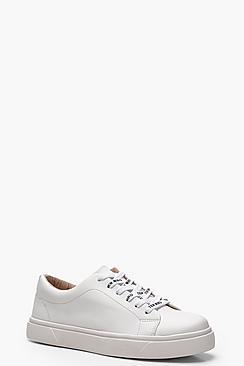 Boohoo Holly Slogan Lace Trainers
