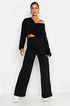 Boohoo Raw Edge V Neck Tracksuit