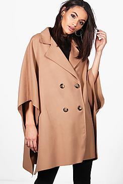 Boohoo Jenna Wool Look Cape