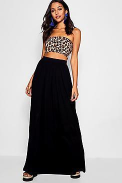 Boohoo Floor Sweeping Jersey Maxi Skirt