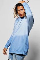 Boohoo Oversized Over The Head Hoodie In Dip Dye