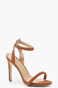 Boohoo Wide Fit Skin Tone Two Part Heels