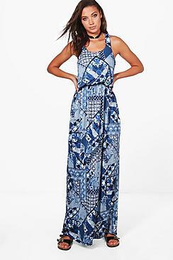 Boohoo Tall Charlie Paisley Print Maxi Dress