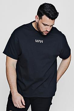 Boohoo Big And Tall Man Dash Print T-shirt