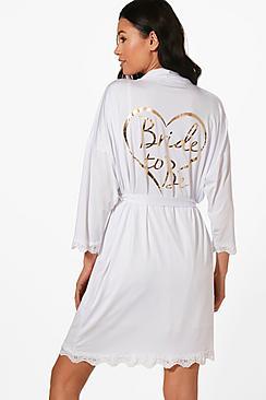 Boohoo Summer Bride To Be Robe