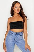 Boohoo Scuba Lace Hook & Eye Bandeau