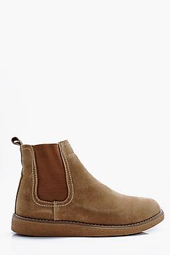 Boohoo Wedge Sole Chelsea Boots