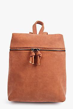 Boohoo Charlotte Zip Detail Backpack