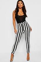 Boohoo Wide Stripe Skinny Trouser