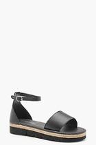 Boohoo Maria 2 Part Cleated Leather Sandals