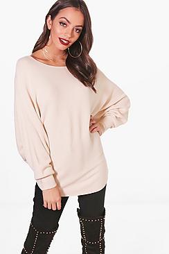 Boohoo Batwing Rib Knitted Jumper
