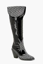 Boohoo Over The Knee Embellished Cowboy Boots