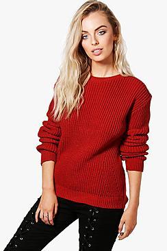 Boohoo Jessica Stitch Detail Fisherman Jumper