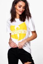 Boohoo Neave Wu-tang T-shirt White