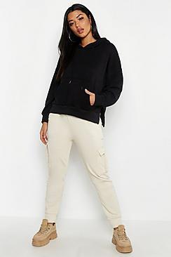 Boohoo Drop Shoulder Split Detail Hoody