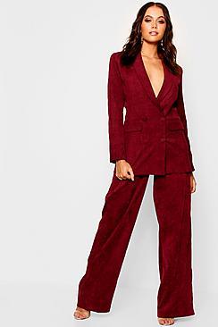 Boohoo Cord Wide Leg Trouser