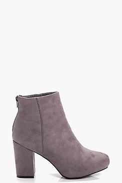 Boohoo Kasey Mid Heel Shoe Boots