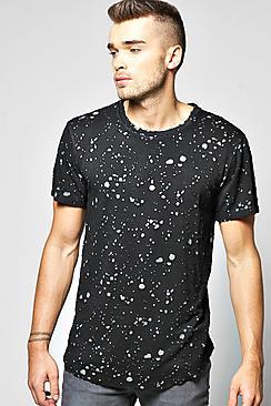 Boohoo Longline Burnout Distressed T Shirt