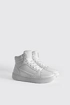 Boohoo Embossed Sporty Faux Leather High Top