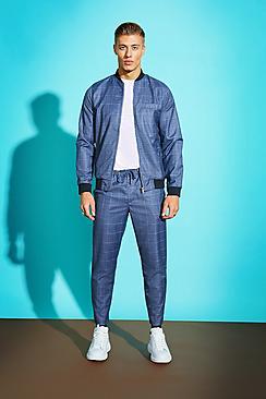 Boohoo Window Pane Smart Check Jogger