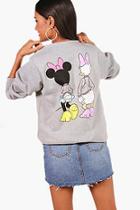 Boohoo Disney Minnie And Daffy Duck Sweatshirt