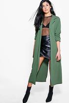Boohoo Lauren Slit Back Maxi Duster