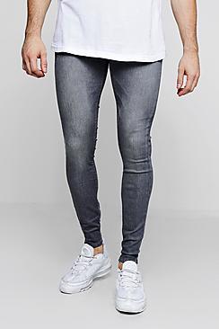 Boohoo Super Skinny Grey Denim Jeans