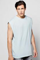 Boohoo Oversized Tank T Shirt Blue