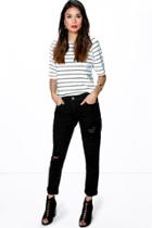 Boohoo Helena Mom Jeans Black