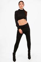 Boohoo Frankie Elasticated Crop Jogger Set