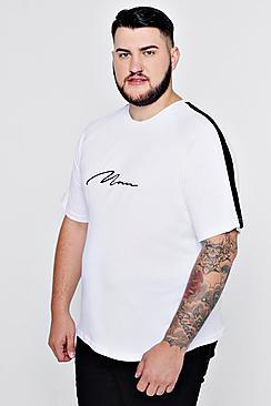 Boohoo Big And Tall Longline Man Signature T-shirt