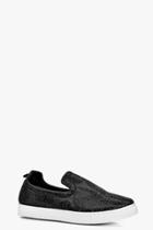 Boohoo Iris Shimmer Lace Back Tab Skater Black