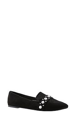 Boohoo Sophie Pearl Detail Slipper Ballet