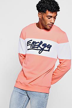 Boohoo Energy Signature Sweatshirt