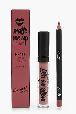 Boohoo Barry M Matte Me Up Lip Kit - Pose