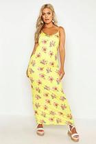 Boohoo Plus Floral Strappy Maxi Dress