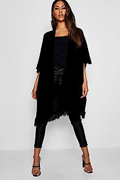 Boohoo Tassel Hem Cardigan