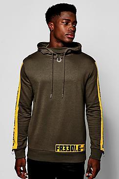 Boohoo Overhead Hoodie With Side Print
