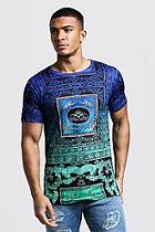 Boohoo Dip Dye Baroque Design T-shirt