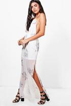 Boohoo Strappy Floral Maxi Dress