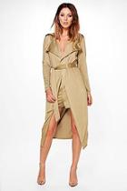 Boohoo Willow Wrap Tie Duster & Shorts Co-ord