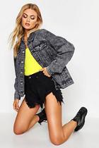Boohoo Super Oversize Rigid Denim Jacket