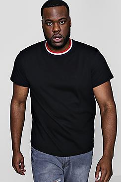 Boohoo Big And Tall Sports Rib Man T-shirt