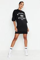 Boohoo Atlanta Short Sleeve Sweat Dress