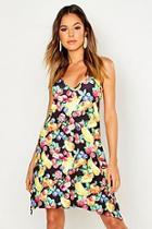 Boohoo Fruit Print Swing Dress