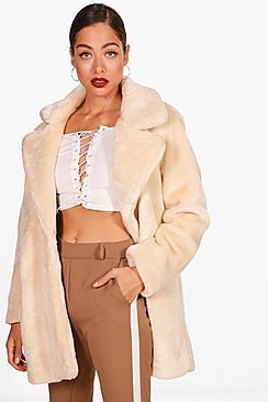Boohoo Faux Fur Coat