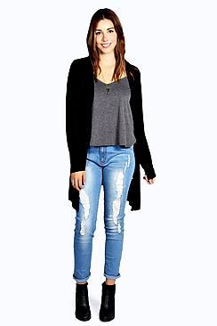 Boohoo Plus Orla Jersey Pocket Cardigan
