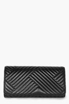 Boohoo Tilly Quilted Clutch Bag Black