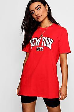 Boohoo Zoe New York City Slogan Tee
