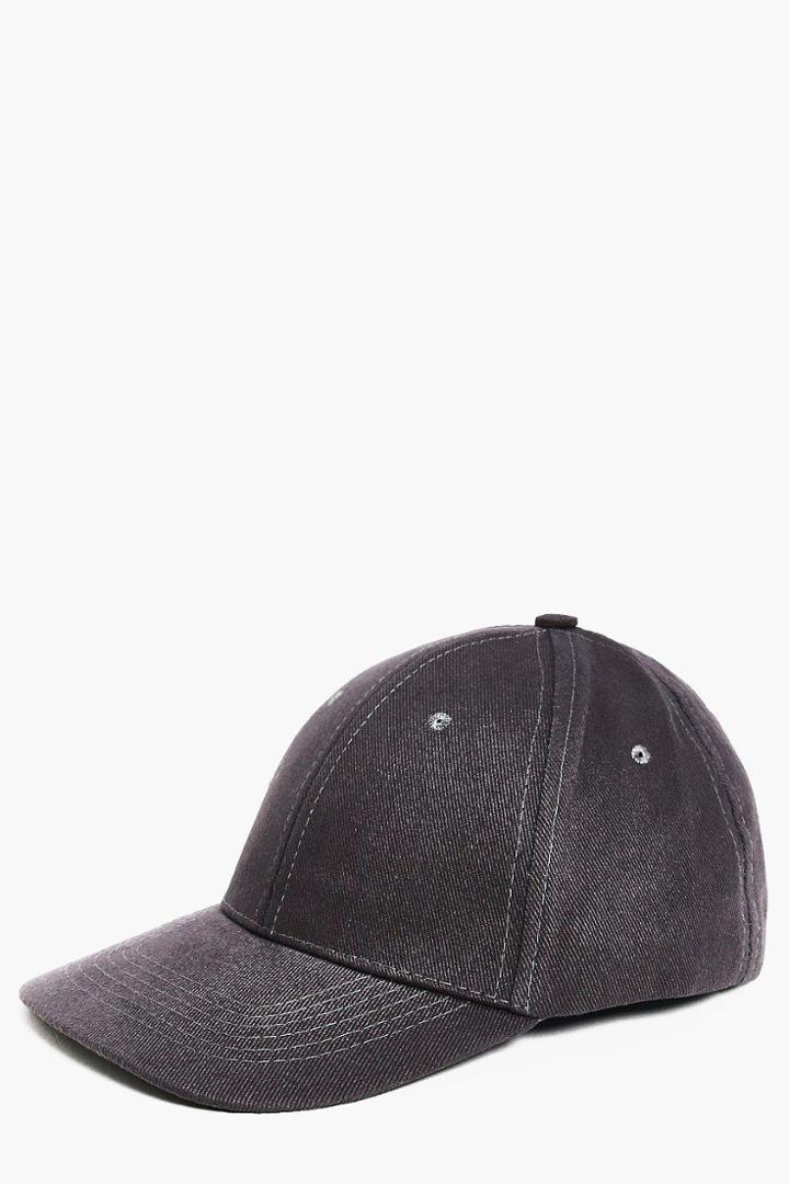 Boohoo Basic Cap Charcoal